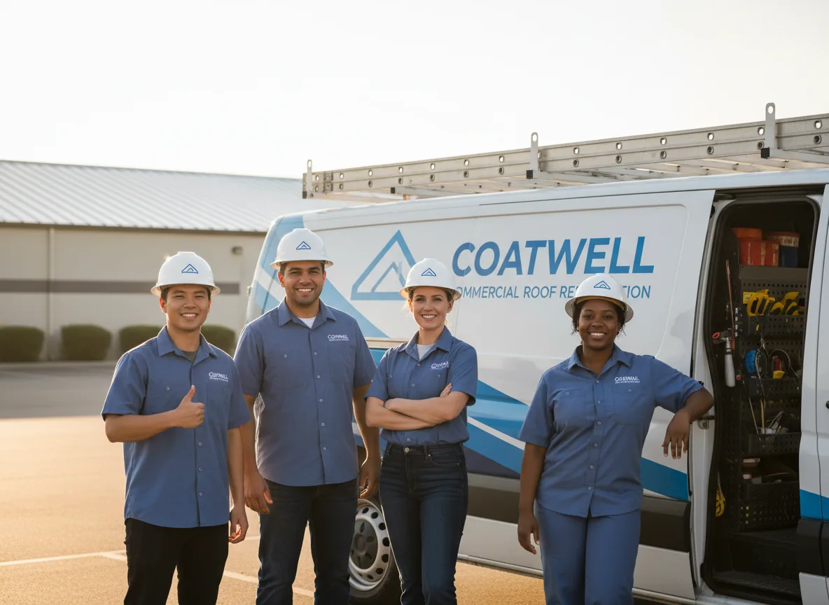 Commercial roof coating company in Reydell, AR
